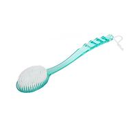 Spazzola Corpo Esfoliante con Manico lungo Bagno e Doccia | Setole a Rigidità Media, Polistirene e Fibra Artificiale, Colore Blu, per Schiena e Corpo