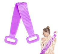 Spazzola Corpo, Spazzola Schiena Doccia,Spazzola Bagno Schiena in Silicone, Scrubber Esfoliante, Scrubber Posteriore, Spazzola Massaggio,per Uomini e Donne Bagno Pulizia Della Pelle (viola),76cm