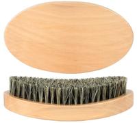 Spazzola curva a 360 onde da uomo, spazzola ondulata di palmo medio duro per stendere 360 onde, realizzata con setole di cinghiale naturali e legno, facile da tenere, perfetta per creare onde di