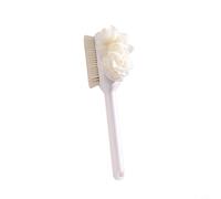Spazzola da bagno 3 in 1 con manico lungo e setole morbide per uno sfregamento senza sforzo della schiena delicata per la cura della pelle, spazzola per il corpo con manico ergonomico per doccia o