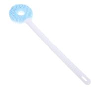 Spazzola da Bagno a Manico lungo Silicone con Setole Morbide | Design a Doppio Uso, per Rimuovere le Cellule Morte, Adatta a Tutti i Tipi di Pelle