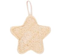 Spazzola da Bagno a Stella Beige in Luffa e Stoffa per Adulti | Design Cartone Tenero, Setole Morbide Massaggianti, Uso Sotto la Doccia per Lavaggio Quotidiano