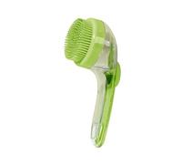 Spazzola da bagno con dispenser shampoo per animali, Green | Pratico strumento toelettatura per cani e gatti con massaggi rilassanti esperienza pulizia approfondita