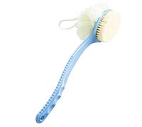 Spazzola da bagno, corpo spazzola posteriore doccia,Spazzola in spugna da bagno, spazzola da massaggio a manico lungo scrub esfoliante per uomini e donne Homes Blu