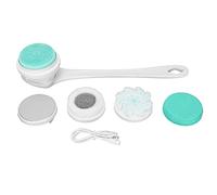 Spazzola da Bagno Elettrica, IP67 Pulizia Rotante Impermeabile Scrubber Elettrico per Il Corpo, Spazzola da Bagno Elettrica Regolabile con Testina Rimovibile a 3 Marce, per Pulizia, Massaggio(Bianco)