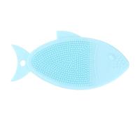 Spazzola da Bagno in Silicone Blu a Due Lati per Massaggio | Pulizia della Pelle e Lavaggio dei Chioma, Uso Domestico Tutto L'anno, Adatta