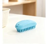Spazzola da bagno in silicone per cani, pettine al curry in gomma per animali domestici, massaggiatore, strumento morbido per la toelettatura dei gatti per capelli sciolti per adulti
