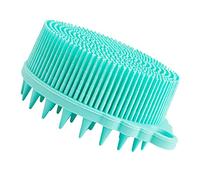 Spazzola da Bagno in Silicone per Ragazzo Ragazza, Delicata e Compatta | Verde Chiaro, Morbida al Tatto, per Lavaggio della Testa e Doccia, Portatile e Pratica