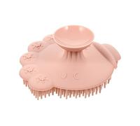 Spazzola da Bagno in Silicone Rosa per Bebè e Ragazzo Ragazza | Setole Delicate, Impugnatura Antiscivolo, per Shampoo e Massaggio Durante Lavaggio