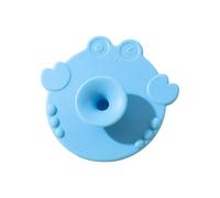 Spazzola da bagno in silicone sicuro per bambini, design a cartoni animati, strumento di pulizia multifunzionale delicato per neonati Unsiex Multi Use Scrubber per bambini in silicone