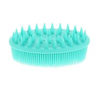 Spazzola da Bagno in Silicone Verde per Bambini e Neonati | Morbida e Delicata, per Massaggio Durante Lavaggio, Formato Compatto per Uso Quotidiano