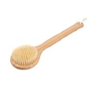 Spazzola da Bagno Manico lungo Bambù, Setole Khaki | Esfoliante Multiuso, per Zone Difficili da Raggiungere e Rimozione Dell’olio in Eccesso