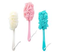 Spazzola da Bagno Manico lungo Schiena, 3 Pezzi Pp Pe | Spazzola Brushing Corpo, Spazzola Esfoliante Corpo, Pulizia e Massaggio, Uso Domestico Tutto L'anno