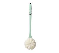 Spazzola Da Bagno, Morbida Due In Uno,Strumento For Strofinare La Schiena Con Manico Lungo (con Foro For Appenderla),Adatta Persone Che Vivono Sole(Green)
