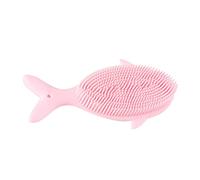 Spazzola da Bagno per Bambini a Balena in Silicone Rosa | Forma Cartone, per Bebé e Kids, Struttura Morbida e Resistente, Uso Shampoo e Massaggio
