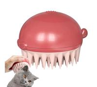 Spazzola da bagno per cani, con setole morbide, con dispenser di sapone, spazzola per shampoo per la pulizia delicata dei cani, spazzola per shampoo per cani, gatti, cuccioli