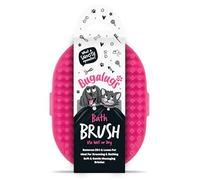 Spazzola da Bagno per Cani e Gatti - 1 Pezzo - Colore Rosa - Massaggiante, Antiscivolo e Facile da Pulire per Toelettatura Domestica o Professionale su Cute Sensibile