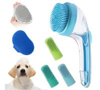 Spazzola da Bagno per Cani - Massaggiaglie Per Bagno Cani Con Pelo Lungo - Guanto Massaggiante In Silicone Per Toelettatura Cuccioli, Pulizia, Lavaggio Doccia SPA E Casa