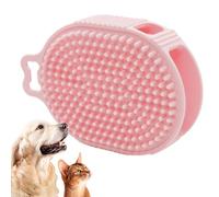 Spazzola da bagno per cani, Scrubber per cani per bagno, Spazzola per pettine da bagno per animali domestici, Spazzola per il lavaggio del cane a doppio lato con un gancio, Spazzola per la pulizia