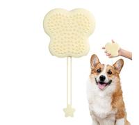 Spazzola da bagno per cani | Spazzola per di gatto - Spazzole in silicone per animali domestici, scrubber morbido per massaggi animali, cordino per leccare i capelli incluso per ridurre le palle