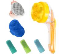 Spazzola da bagno per cani - Spazzole per shampoo per la toelettatura degli animali domestici | Scrubber delicato per lavare i denti del soffione della doccia per la pulizia dei denti di cani, gatti