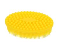 Spazzola da Bagno per Neonati in Silicone Giallo, Massaggio Scalp | Uso per Shampoo e Routine di Grooming, Design Ergonomico, Adatta a Lavaggio Delicato della Pelle