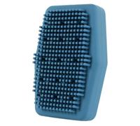 Spazzola da Bagno per Ragazzo Ragazza in Silicone Blu, Morbida e Portatile | Uso per Bebè e Bimbi Piccoli, Pulizia Profonda, Formato Maneggevole, Adatta a Viaggio