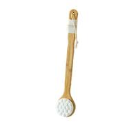 Spazzola Da Bagno, Puliscischiena Con Manico Lungo, Spazzola Curva A Setole Morbide, Adatta For La Doccia Quotidiana, Cura Del Corpo(White)