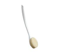 Spazzola Da Bagno,Strumento For La Pulizia Della Schiena, A Setole Morbide E Curve Con Manico Lungo,Non C'è Bisogno Di Chiedere Aiuto Durante Il(White)