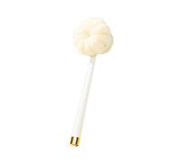 Spazzola Da Bagno, Testina Morbida Due In Uno, Strumento For La Pulizia Della Schiena Con Manico Lungo (design Cordino), Adatta A Persone Diverse(White)