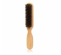 Spazzola da barba con setole di cinghiale, pettine per barba, piastra per capelli, strumento per la cura dei baffi, spazzola per capelli e rimozione dei tagli, spazzola per capelli