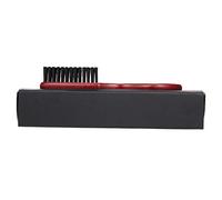 Spazzola da barba con setole morbide e manico in legno per la toelettatura, tutti i balsami e gli oli, aiuta ad ammorbidire il prurito, ideale per l'uso quotidiano in viaggio