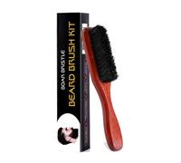 Spazzola da Barba in Legno di Pero e Setole di Cinghiale Rigide - Perfetta per Tutti i Tipi di Barba, Favorisce la Crescita Sana,Adatto a vari tipi di capelli, Prodotto di Qualità Cina, Lunghezza15 cm