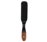 Spazzola da Barba Uomo in Legno Setole di Cinghiale per Baffi | Strumento per Styling Professionale, Pettina i Peli del Viso e Rimuove L'olio in Eccesso con Presa Comoda