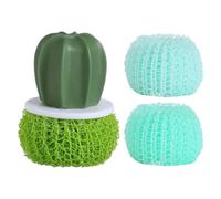 Spazzola da cucina Spazzola detergente 3 teste | Set Spazzola Per Stoviglie E Spugna Cucina per Appartamento Ristorante Casa Lavello Piano di Lavoro Stufa