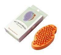 Spazzola Da Doccia Cani Pettine Doppio Con Manico Antiscivolo | Scrubber Cani Per Shampoo Da Bagno Per Cuccioli Razze Piccole Medie Grandi Massaggio Bagno Rimozione Pelo