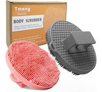 Spazzola da doccia in silicone per esfoliare e insaponare delicatamente, con scrub e lavaggio del corpo, durevole e igienico, esfoliante per la pulizia profonda per tutti i tipi di pelle, essenziale