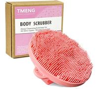 Spazzola da doccia in silicone per esfoliazione delicata e schiuma, con scrub e lavaggio del corpo, durevole e igienico, scrub esfoliante per la pulizia profonda per tutti i tipi di pelle, essenziale