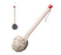 Spazzola da doccia per il corpo, spazzola per la schiena per il bagno e la doccia con manico lungo, scrub doppio lato per le gambe del collo degli uomini delle donne