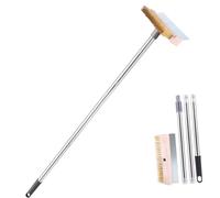 Spazzola da forno per pizza con manico lungo e setole in filo di rame per una facile pulizia di tutti i tipi di forni