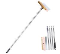 Spazzola da forno per pizza con manico lungo e setole in filo di rame per una facile pulizia di tutti i tipi di forni