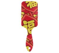 Spazzola da massaggio delicata per la crescita dei capelli con carattere benedizione di Capodanno cinese per tutti i tipi di capelli con manico ergonomico cepillo para definir