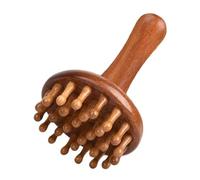 Spazzola da Massaggio Manico ergonomico in legno portatile con ventotto