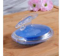 Spazzola da massaggio per capelli in PVC morbida rotonda antiscivolo per cuoio