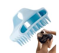 Spazzola da massaggio per cuoio capelluto, spazzola elastica per cuoio capelluto - portatile a secco in silicone, per tutti i tipi di capelli, adatta per viaggiare
