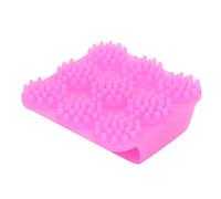 Spazzola da massaggio, Spazzola per shampoo, Effetto massaggio in silicone per donne(Rose red)