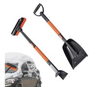 Spazzola da Neve e Raschietto per Ghiaccio, Invernale per Auto, SUV, Camion, Testa Rotante a 360° con tergivetro, Strumento Durevole per la Pulizia del Parabrezza, Accessorio Resistente per la