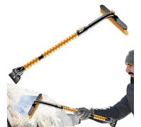 Spazzola da neve e raschietto per ghiaccio per auto, raschietto per rimuovere la neve, raschietto per ghiaccio per parabrezza auto, pala da neve per finestre, impugnatura ergonomica, spazzola da neve