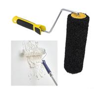 Spazzola da parete in nylon da 22,9 cm per intonacare rullo elastico per un'applicazione liscia della vernice e una facile pulizia (nero)