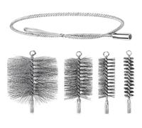 Spazzola Da, Rimozione Della Cenere, Pennello Per La Pulizia Del In Acciaio Inossidabile, Strumento Ignifugo Flessibile, Facile Da Usare, Per Tubo Di Fumatore Per Bruciatura Per